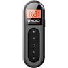 ReachMall Radio FM compatta con schermo LCD retroilluminato, mini con clip, ricaricabile, guida per le corse di cavalli, per esterni (bianco)