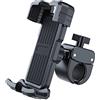 Picozon Supporto Telefono Moto, supporto del morsetto bicicletta manubrio del motociclo per tutti gli smartphone - Nero