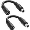 PNGKNYOCN DC8020 a DC5521 cavo di alimentazione 15 cm 14 AWG DC 8,0 mm x 2,0 mm maschio a DC 5,5 mm x 2,1 mm femmina cavo adattatore per generatore solare Portable Power Station e pannello solare