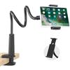 VENQI Supporto per tablet a collo di cigno da letto, supporto flessibile per tablet con braccio a 360°, compatibile con dispositivi da 4,7 a 10,5 pollici
