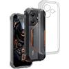 REY Cover in Gel TPU Trasparente per BLACKVIEW OSCAL Marine 2, Ultra Sottile 0,33 mm, Morbido Flessibile, Custodia Silicone