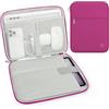 Dadanism 13 Pollici Tablet Custodia Borsa Portatile per iPad Pro 13 M5/M4, iPad Air 13 M4/M3, iPad Pro 12,9, MacBook Neo/Air M5 M4 13, Galaxy Tab S10 FE Plus 13,1/Tab S10+ Plus 12,4, Fucsia