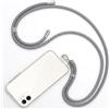 Captor Cordino Smartphone Universale, Tracolla in Nylon Intrecciato per Cover Telefono, Patch Inseribile tra Custodia e Cellulare, Laccio da Collo Donna Uomo (Grigio)