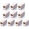 SIENOC 10Pack Connettore Cavo di Rete Cat5 8P8C Rj45 Modulo Rj45 Prolunga Ethernet Femmina Femmina Connettore Ethernet Femmina Accoppiatore Ethernet Lan per Estendere i Cavi Ethernet
