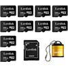 Lerdisk Fabbrica all'ingrosso Micro SD Card 256MB (0.25GB) Confezione da 10 in Bulk Bassa Capacità per MP3/Vecchi Telefoni/Piccoli File Solo -Non per Fotocamere/Dashcam/Dispositivi GB