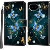 PHINIENLAND Cover per Google Pixel 10a Case PU Pelle Custodia [Kickstand] [Chiusura magnetica] [Slot per Schede], Portafoglio Flip Custodia per Google Pixel 10a,Farfalla