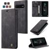 Sojlecyu Cover per Samsung Galaxy S10 Plus Custodia, a Libro Portafoglio in Premium Pelle PU Porta Carte Flip Case Supporto Protezione Case Cover per Samsung Galaxy S10 Plus, Nero