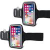 LOBVABA 2 Pezzi Fascia da Braccio Portacellulare, Fascia da Braccio con Borsa Auricolare Porta Smartphone, per Adatto a Tutti Gli Smartphone