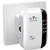 Jancane Amplificatore WiFi Booster, ripetitore WiFi, amplificatore wifi, estensore fino a 5000 metri quadrati, con modalità ripetitore/AP, amplificatore a lungo raggio con porta