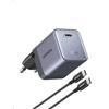 UGREEN Nexode Air 65W Caricatore USB C Ricarica Rapido GaN II Alimentatore con Cable Type C Compatibile con MacBook Pro Air iPad iPhone 17 Air Pro Max 16 15 14 13 Galaxy S26 25 Pixel 10 (Grigio)
