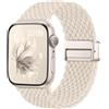 Easuny Intessuto Cinturino Compatibile con Cinturino Apple Watch 40mm 42mm 41mm 38mm - Magnetica Elastica Strettoia Nylon Band per Cinturini Apple Watch Serie 10 SE 9 8 7 6 5 4 3 2 1 Ultra - Galassia
