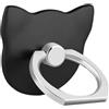 Msagkah Mustone Supporto per Telefono Cellulare Finger Ring, Staffa Animal Cat Anello Grip cavalletto Universale per Smartphone iPhone XS x 8 7 6 6S 5 5 C 5S/Galaxy S8 S9 S7EDGE S7 S6 Note 8 5, Tablet (Nero)