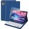 EasyAcc Cover Tastiera Compatibile con Lenovo Idea Tab 11 Pollici Tablet 2025 (TB-336ZU/TB-336FU) con Pellicola Protettiva, [Italiano], Custodia per Tastiera Rimovibile con Portapenne Blu