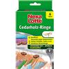 Nexa Lotte Anelli in Legno di Cedro, Protezione antitarme, collaudato rimedio casalingo Contro Le tarme, dal Profumo gradevole, 6 Anelli, Blu