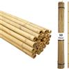 Crisalide® Canne di Bambù Naturali 156 cm, Set 50 Pezzi con Diametri Misti, Tutori per Piante da Orto e Giardino, Sostegni per Pomodori, Rampicanti, Fiori, Vasi e Fai da Te