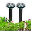 Generico Snake Control For Yard - Solar Ultrasonic Animal Control | Outdoor Animal Drive | 2 Pieces Ultrasonic Sensor LED Light For Home Garden Lawn Yard Patio Backyard Farm Camping Lawn