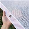 Generico Telo Ombreggiante Esterno Rete Ombreggiante con Occhielli, Ombreggiante per Recinzione Bianco con Corda, Telo Frangisole Balcone Giardino Recinzione Cortile Serra Patio(1x3.0m)