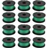 Daaxing 3/6/9/12 pezzi bobina e linea adatta per Black & Decker GL7033 GL8033 GL9035 accessori di ricambio per tagliaerba A6482 (12 pezzi)