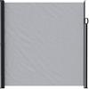 vidaXL Tenda laterale retrattile grigio 600 x 180 cm poliestere, tenda rettangolare moderna retrattile, schermo privacy, divisorio in giardino, protezione antivento per ombreggiatura