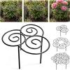 YZDYSHJ Supporto per Peonie e Piante da Giardino - Supporti in Metallo Resistente alle Intemperie, Supporto per Fiori Pesanti, Rose, Ortensie, Pomodori, Piante Perenni (Piccola 27 cm)