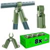KADAX Set di 8 raccordi per tutori di piante, in plastica con cerniera, per tutori di piante, accessori da giardino da collegare, tutori per tutori (11 mm, 8 pezzi)
