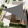 HENG FENG Tenda a Vela Triangolare HDPE 3.6X3.6X3.6m Vela Ombreggiante Parasole Traspirante e Protezione Solare Raggi UV per Esterno Giardino Terrazza Colore Antracite
