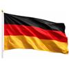TK Gruppe Timo Klingler Bandiera della Germania, articolo per fan, diversedimensioni, nera-rossa-dorata, con buchi in metallo per appenderla, Mondiali 2026, con 1 agenda Din A3 con programma delle partite, 90x150 cm Flagge