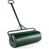 SOARS Rullo da Giardino Ø30 cm e 90 di Larghezza, Rullo da Prato in Metallo Manuale e per Trattorino, Rullo con Raschiatore Antisporco e Riempibile con Acqua/Sabbia (Verde, 63L)