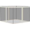 Outsunny Zanzariere Gazebo Giardino Gazebo 3x3m - Set di 4 Zanzariere con Cerniera + Ganci di Fissaggio - Poliestere Nylon
