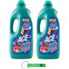 Beni Culinari 2 x Ace Gentile Candeggina per Colorati, candeggina per colori, lavanda e muschio bianco, efficace contro le macchie 3100 ml + portachiavi Beni Culinari 0
