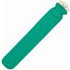 MIJOMA Borsa dell'acqua calda lunga con rivestimento morbido da 2 litri, per collo e spalla, extra lunga (verde)