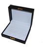 Perloro Packing Cassetta in Legno Rivestita in Morbida Finta Pelle Nera per 6 Anelli Mis.140x100 H65 mm