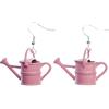 Miniblings irrigazione giardino annaffiare i fiori Orecchini - Gioielli ho pentola hobby rosa Moda a mano - orecchini