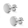 day berlin day.berlin orecchini a perno Twin da donna color argento, 7mm di diametro e 2mm di spessore, effetto opaco satinato, acciaio inox 316L, senza nichel e resistenti all'acqua