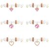 MODRSA Capezzolo-Piercing Piercing-Gioielli Capezzolo: 3 PCS Anelli di Corallo Sliver Finti capezzoli Regolabile Non Pierc con Ciondolo a Farfalla