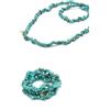 VLNET® | Vestopazzo bracciale - collana elastica | turchese e corallo | Lunghezza 38 cm | ottone, vetro e ceramica | lavorazione artigianale | collezione Coral (TURCHESE)