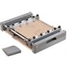 Generic Stazione di stampa dello schermo a maglie d'acciaio, Tabella manuale di stampa della pasta della lega per saldatura, progettazione regolabile con la ruspa spianatrice di larghezza di 80mm per l'