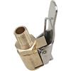 Qusinfc Mandrino ad aria Heavy Duty Accessori Auto Aperto Dritto Sul Mandrino Pneumatico con Morsetto Barb per Gonfiatore Manometro Compressore Parti Strumento Borsa