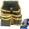 Generic Cintura per attrezzi da elettricista, cintura per attrezzi da falegnameria, borsa ispessita multifunzione, tasche multiple in vita per chiavi, spelafili, morse, viti