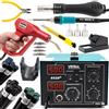 Techrebal Yihua 852D+ Stazione Saldante Professionale 2 in 1 ad Aria Calda e Saldatore a Stilo 740W, Kit Saldatura Plastica con Saldatrice H50, 200 Graffette e 300g Barrette Plastica PP ABS PP/EPDM