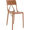 Kartell - Sedia impilabile A. I. - Marrone - PMMA riciclato - Designer Philippe Starck