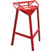 Magis - Sgabello alto impilabile One - Rosso - Alluminio - Designer Konstantin Grcic