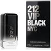 Carolina Herrera 212 VIP Black Eau de Parfum uomo 50 ml opzione Nuova confezione