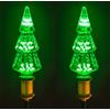 ABLIN Lampadina a LED, Confezione da 2 lampadine Edison vintage, E27 220V 3W LED Lampadine decorative Filo di rame Lampadina fuochi d'artificio Lampadina stellata retrò per la festa (D Verde)