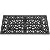 matches21 HOME & HOBBY Zerbino effetto ghisa floreale come tappetino per porte in gomma per esterni, resistente alle intemperie, 40 x 60 cm, per esterni