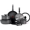Tefal T-fal Ingenio Essential Colors - Set di pentole, 14 pezzi, colore: grigio
