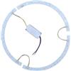 Durashmall Striscia LED curva per ventola da 38 cm, compatibile con ventola da soffitto, con tecnologia a lenti curve e regolazione della temperatura in tre colori (striscia luminosa + driver)