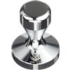 VIA CREMA Pressino Caffè Professionale 58.5mm Coffee Tamper Macchine Caffè Espresso (58,5 mm) Made in Italy Acciaio Inox Alta Resistenza