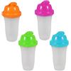 COSE DA CASA Set 4 Shaker Graduati 500ml per Caffè Freddo e Proteine con Filtro Miscelatore e Tappo a Chiusura Ermetica bottiglia dosatore Alta 20cm contenitore Granita frullati in Palestra in Viaggio