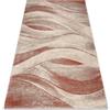 rugsx Tappeto FUSION 1617 Tappeto moderno in Crema & Terracotta con design a onde - Soggiorno, morbido pelo corto 240x330 cm